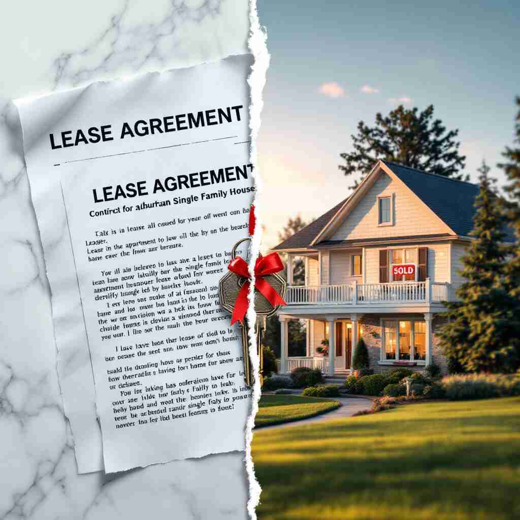can you break a lease when you buy a house