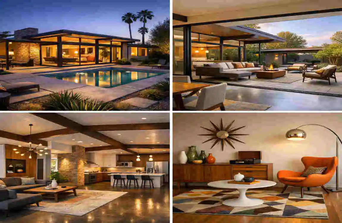 mid century modern house real estate