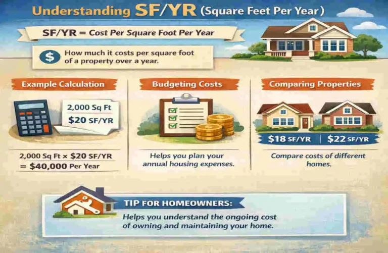 what does sf yr mean in real estate
