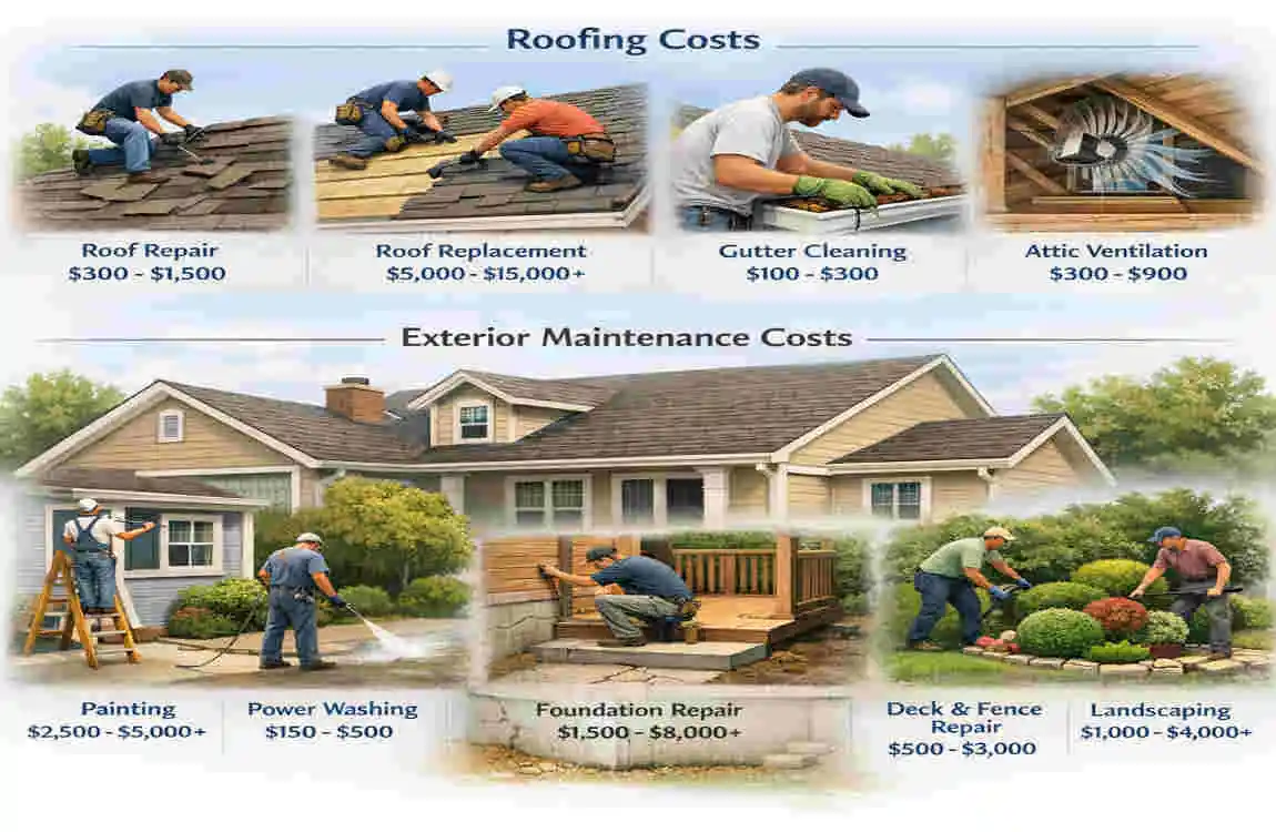 common real estate home maintenance costs
