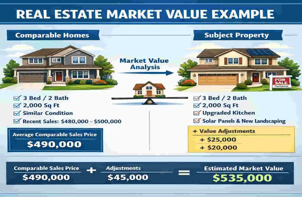 real estate market value of the home?