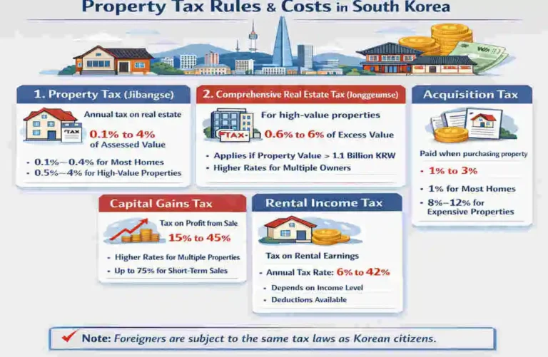 Korea Real Estate Property Tax Rules & Costs korea real estate property tax