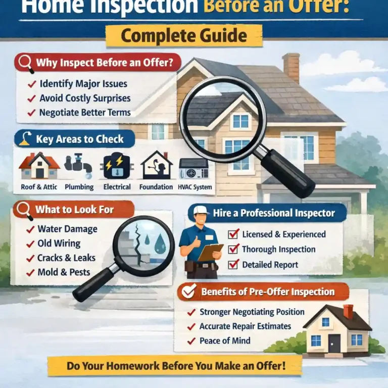 can you do a home inspection before making an offer